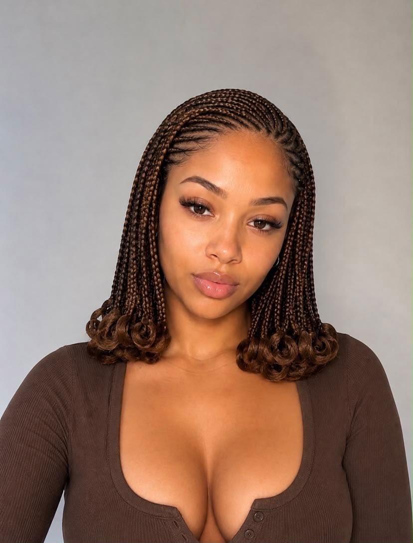 Independent braider managing her business